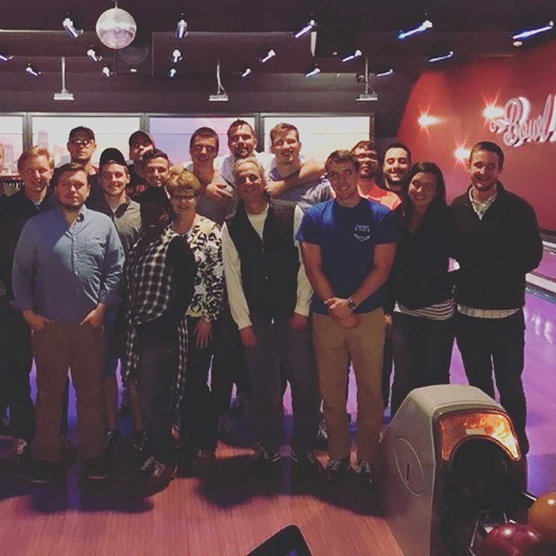 UWD marketing team bowling