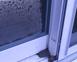 Broken window seals can cause window condensation