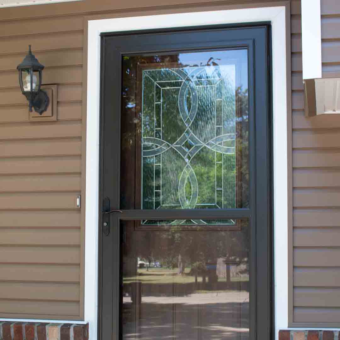 decorative glass front entry doors