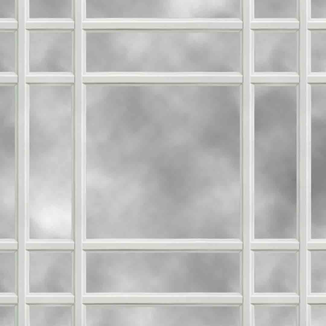 three lite slider window with double prairie grids